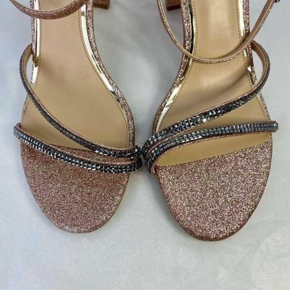 New Jewel Badgley Mischka Embellished
Heeled Sand… - image 11