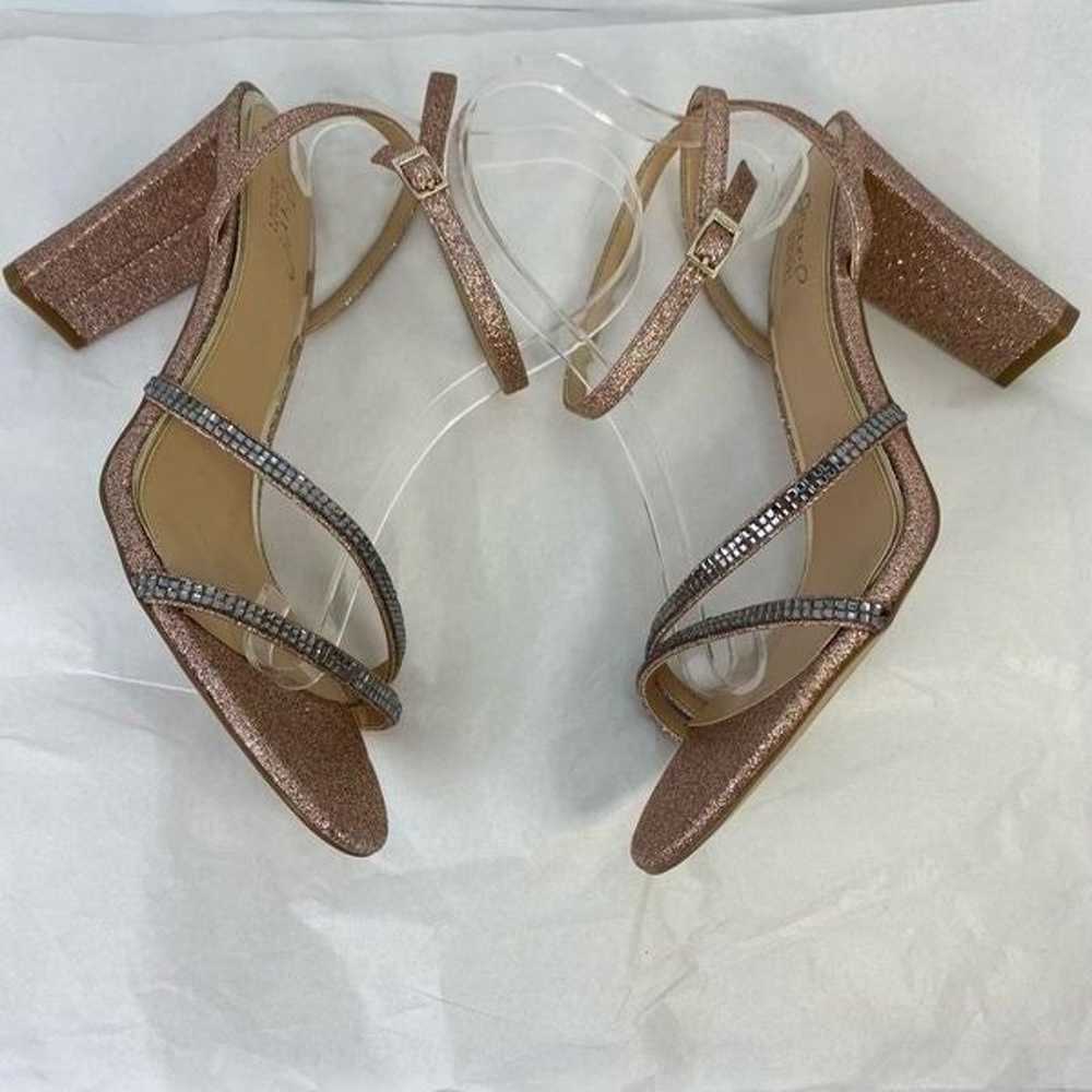 New Jewel Badgley Mischka Embellished
Heeled Sand… - image 7