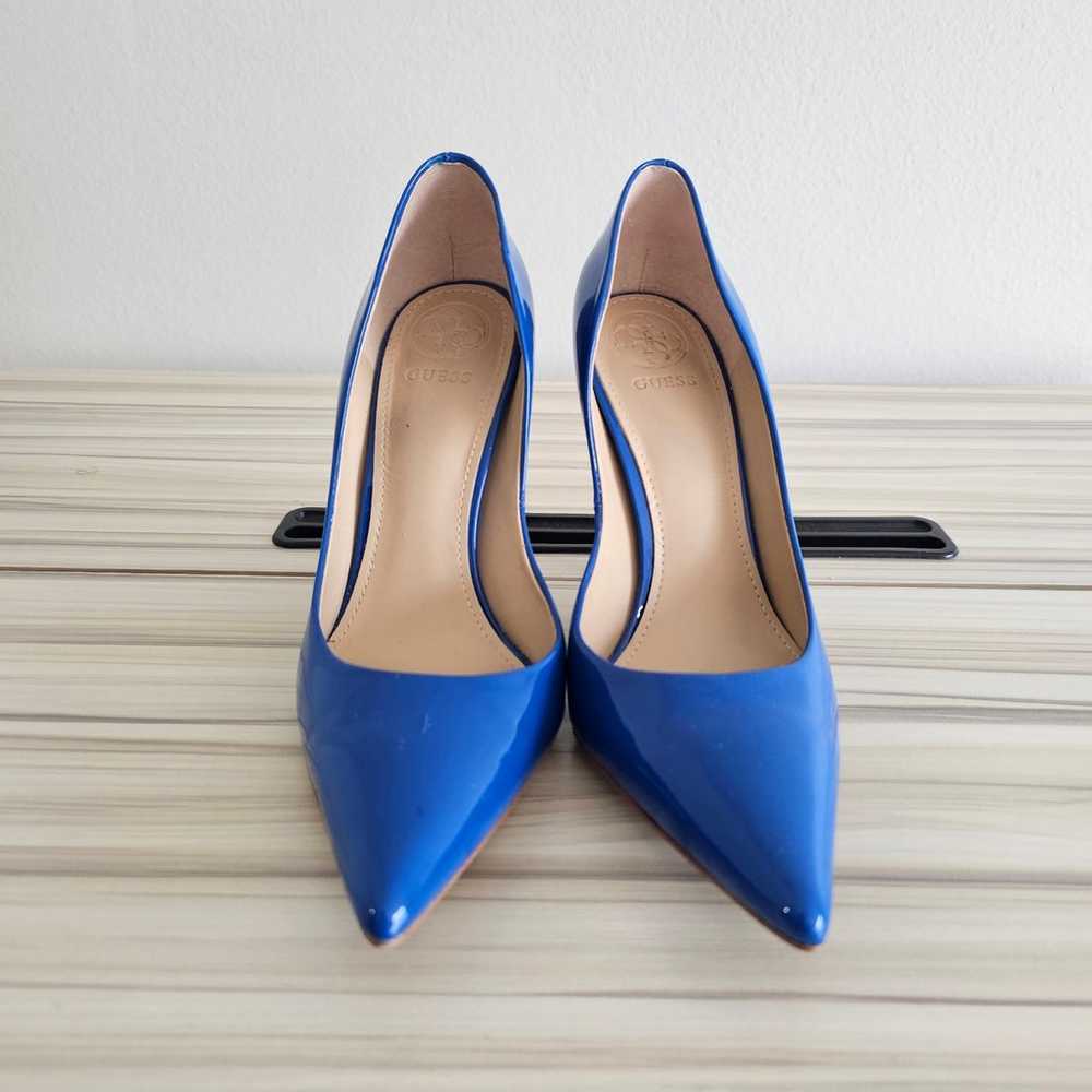 Guess Royal Blue Faux Patent Leather Pointed Toe … - image 4