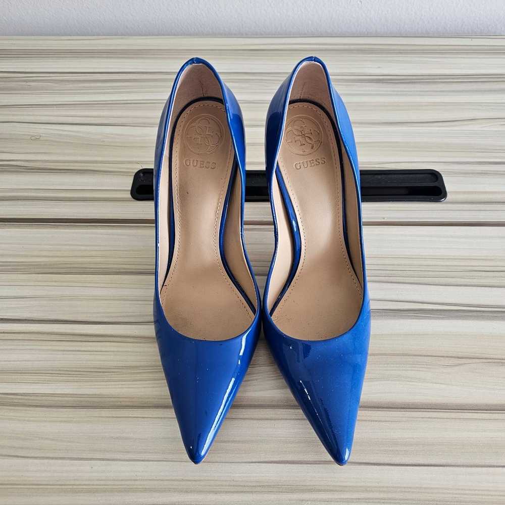 Guess Royal Blue Faux Patent Leather Pointed Toe … - image 5