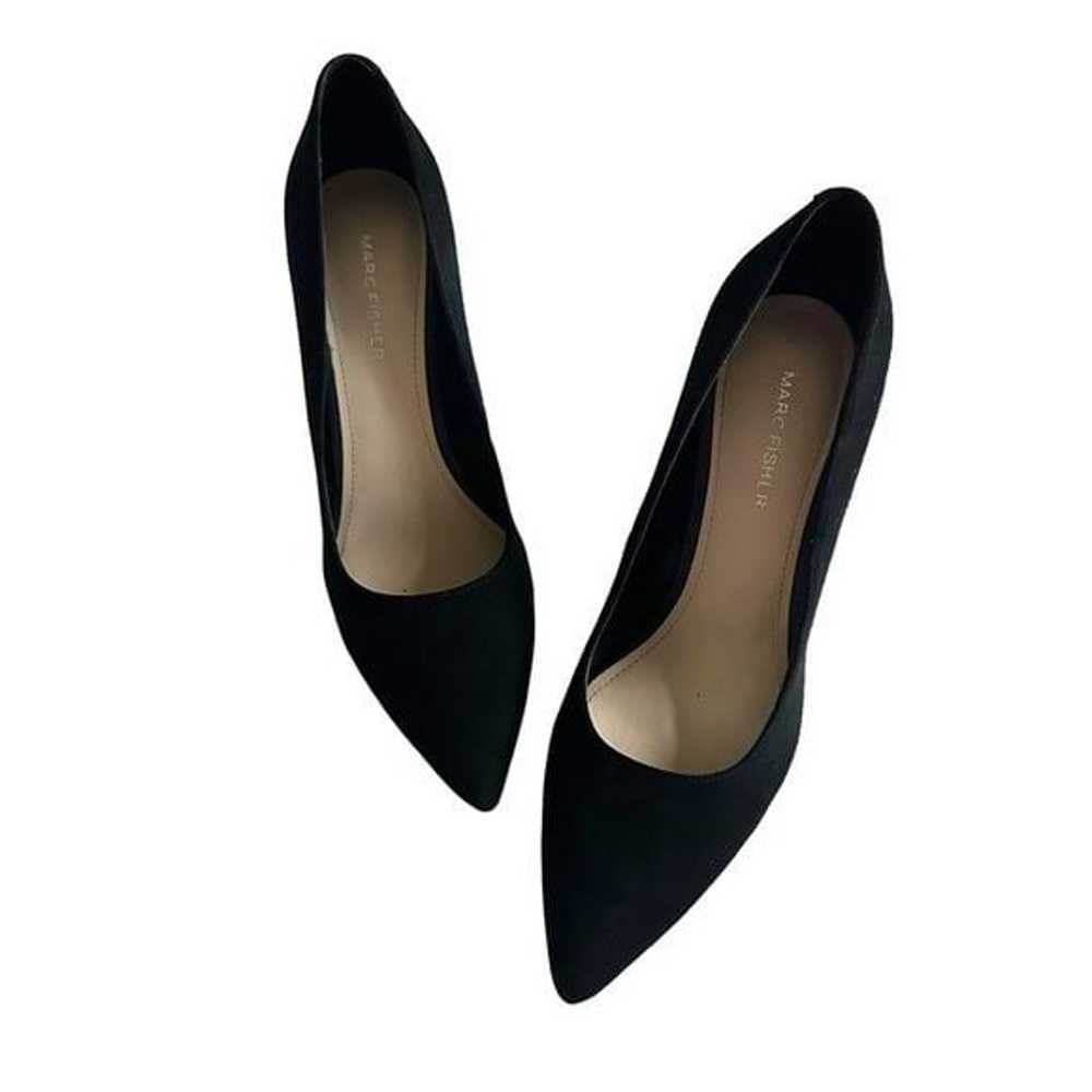 Marc Fisher Womens Viviene Black Suede Pumps Sz 8… - image 9