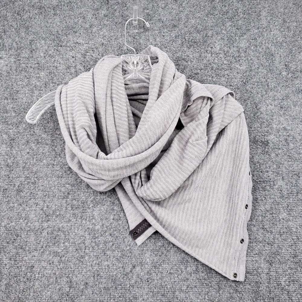 Lululemon Gray Pique Rulu Wrap Cowl Neck Striped … - image 2