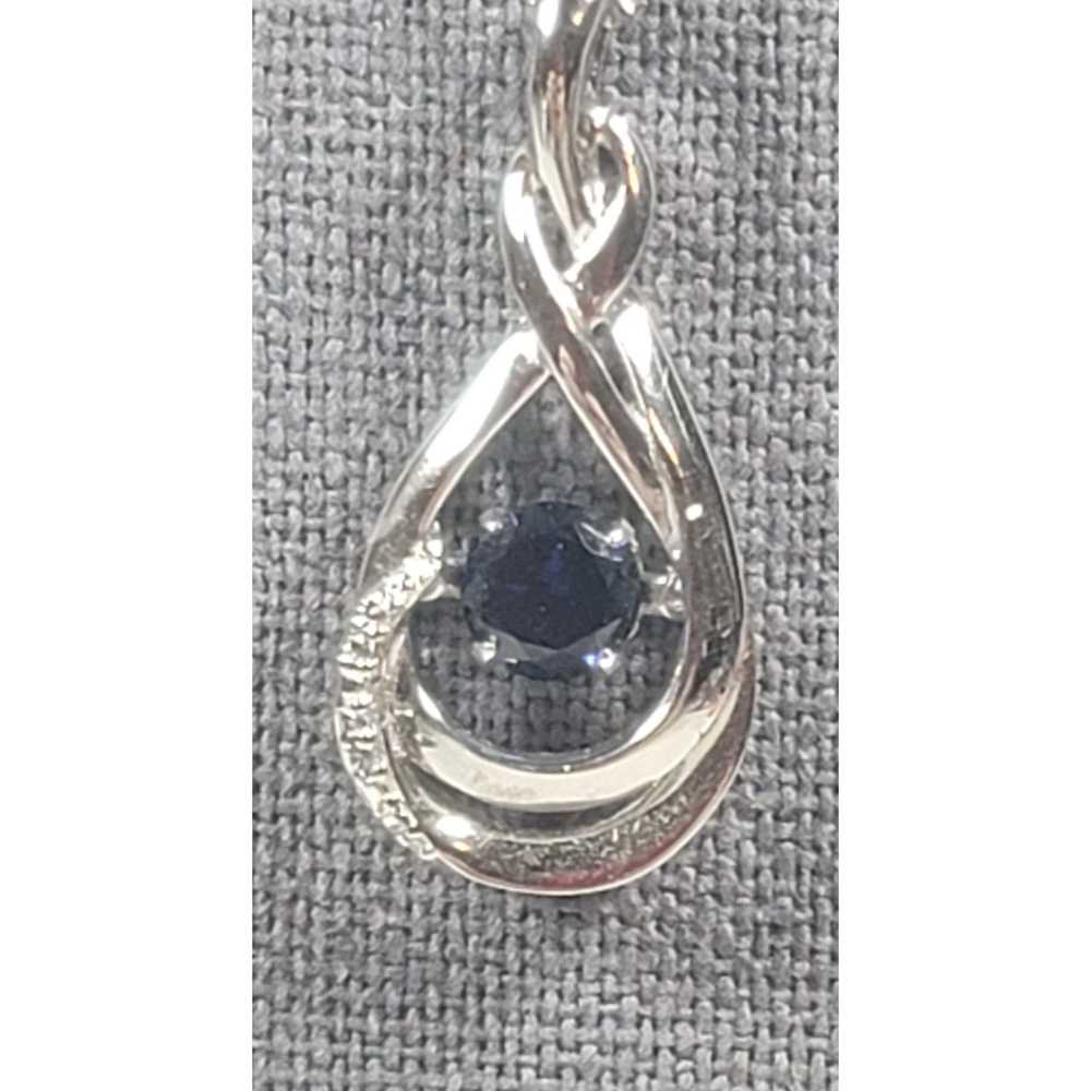 Other Sterling Silver Floating Stone Infinity Clo… - image 2