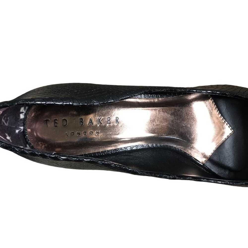 TED BAKER LONDON Pump Women Sz 8 Embossed Pointed… - image 6