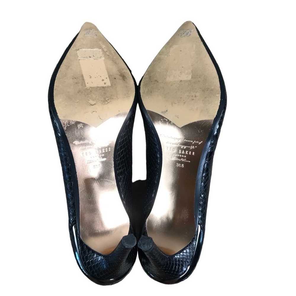 TED BAKER LONDON Pump Women Sz 8 Embossed Pointed… - image 7