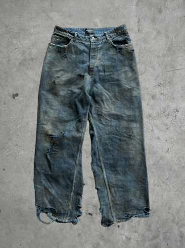 Balenciaga Balenciaga Mud Super Destroyed Jeans