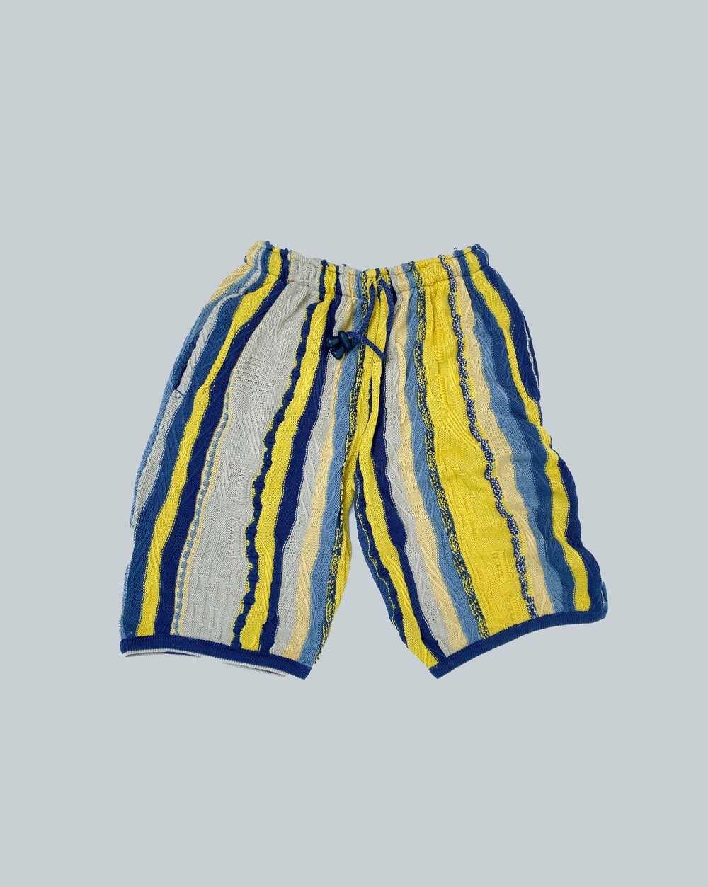 Bergati Vintage Bergati Blue Yellow Drawstring Wa… - image 1