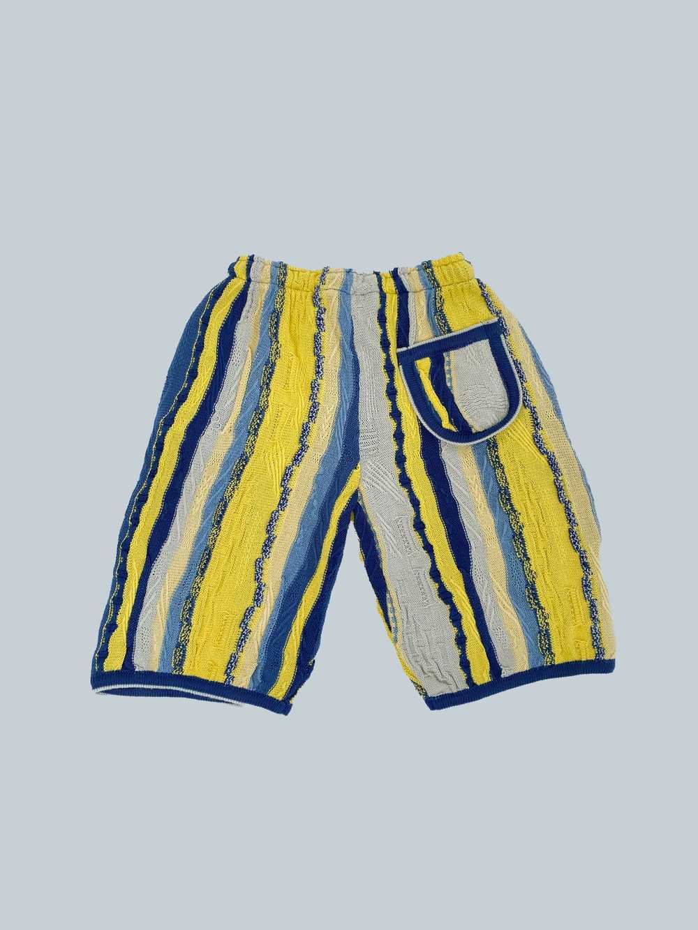 Bergati Vintage Bergati Blue Yellow Drawstring Wa… - image 3