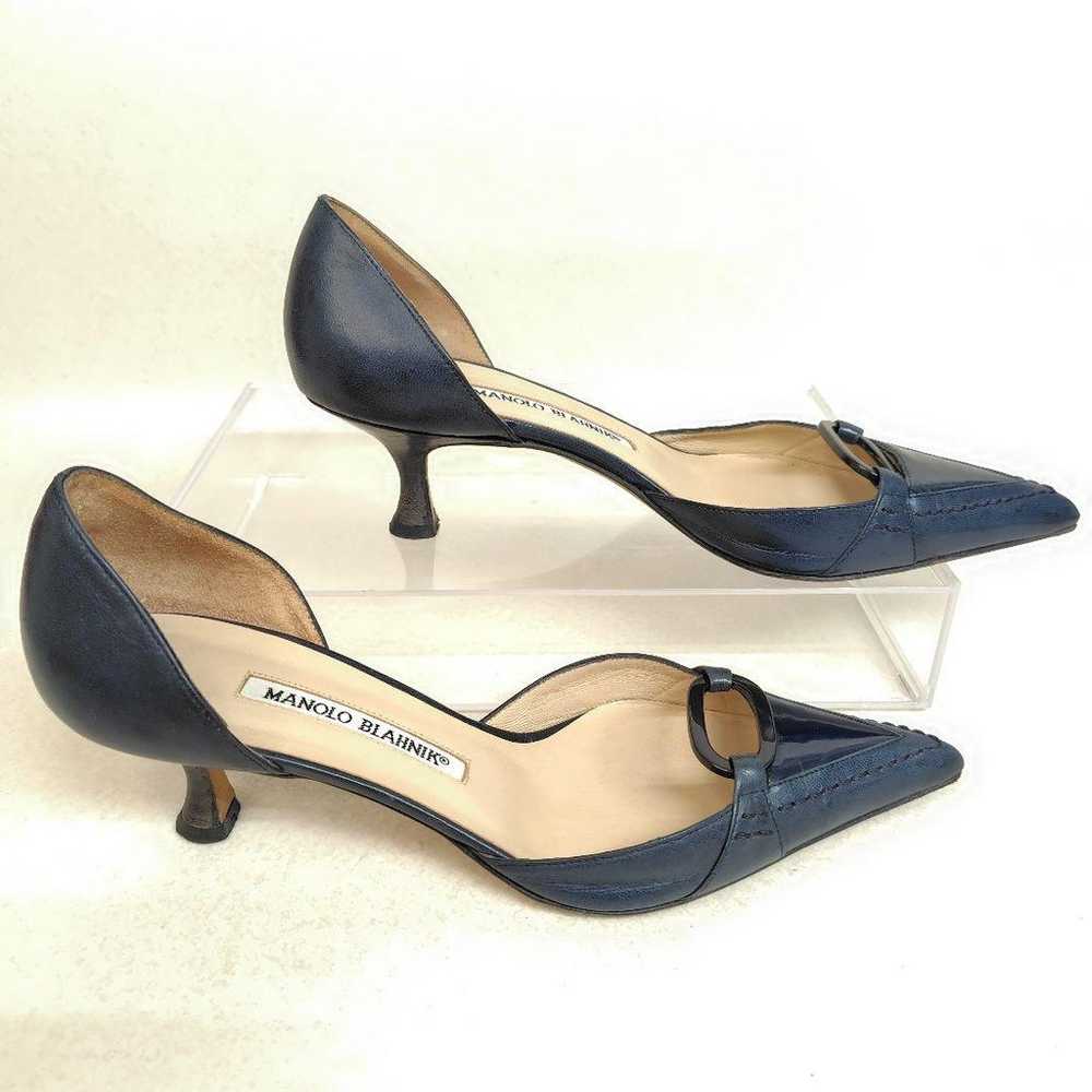 Manolo Blahnik pumps, size 23.5cm, pointed toe, n… - image 3