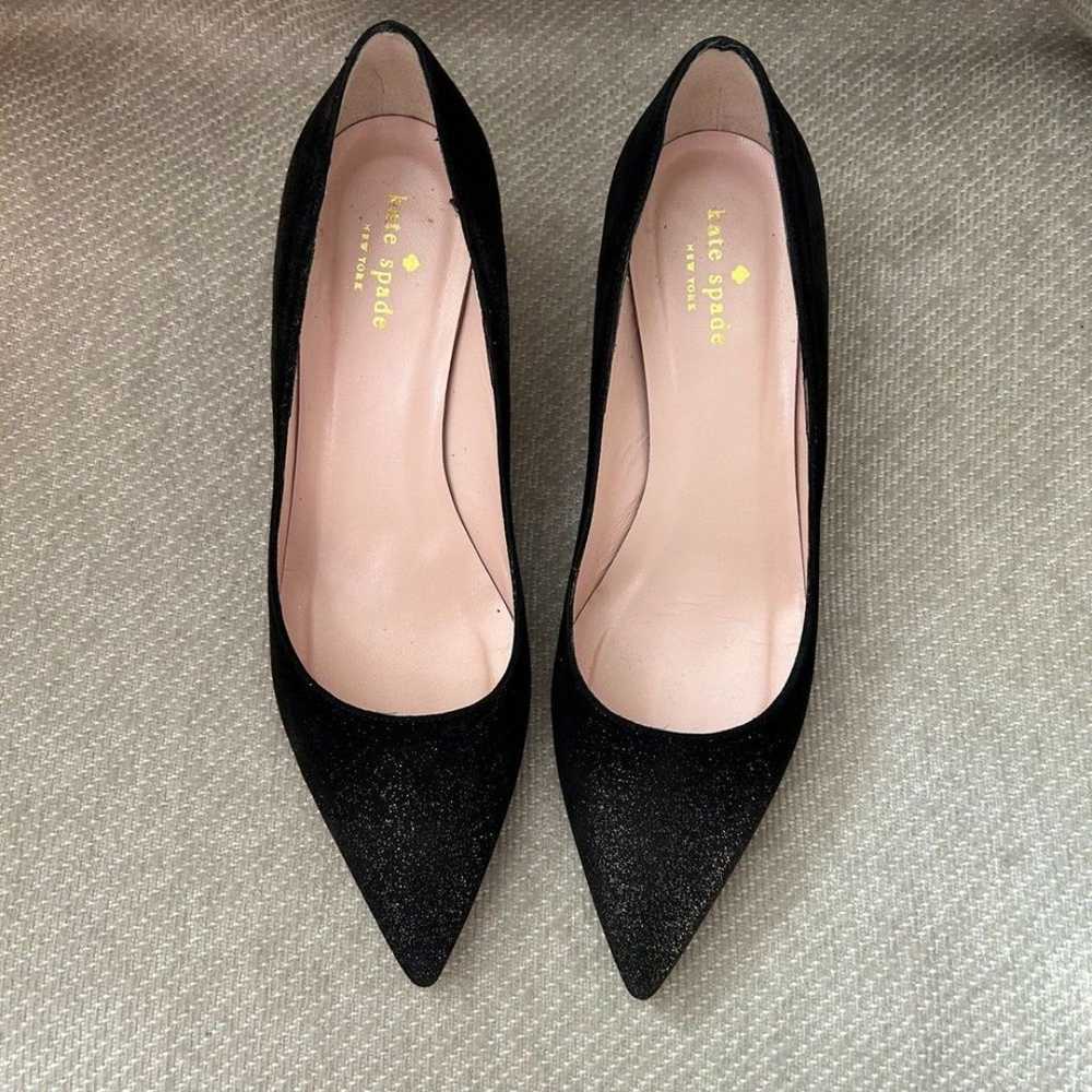 Kate Spade Melanie Glitter Kitten Pumps - image 4