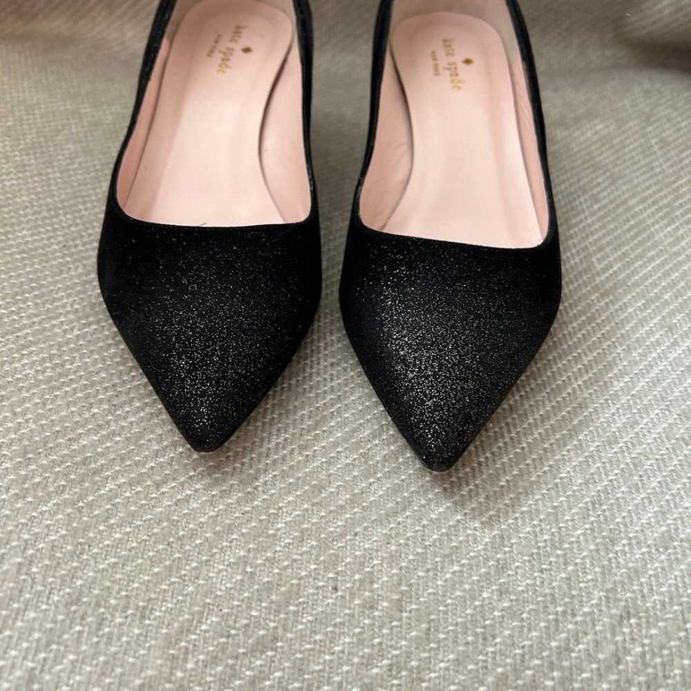 Kate Spade Melanie Glitter Kitten Pumps - image 5