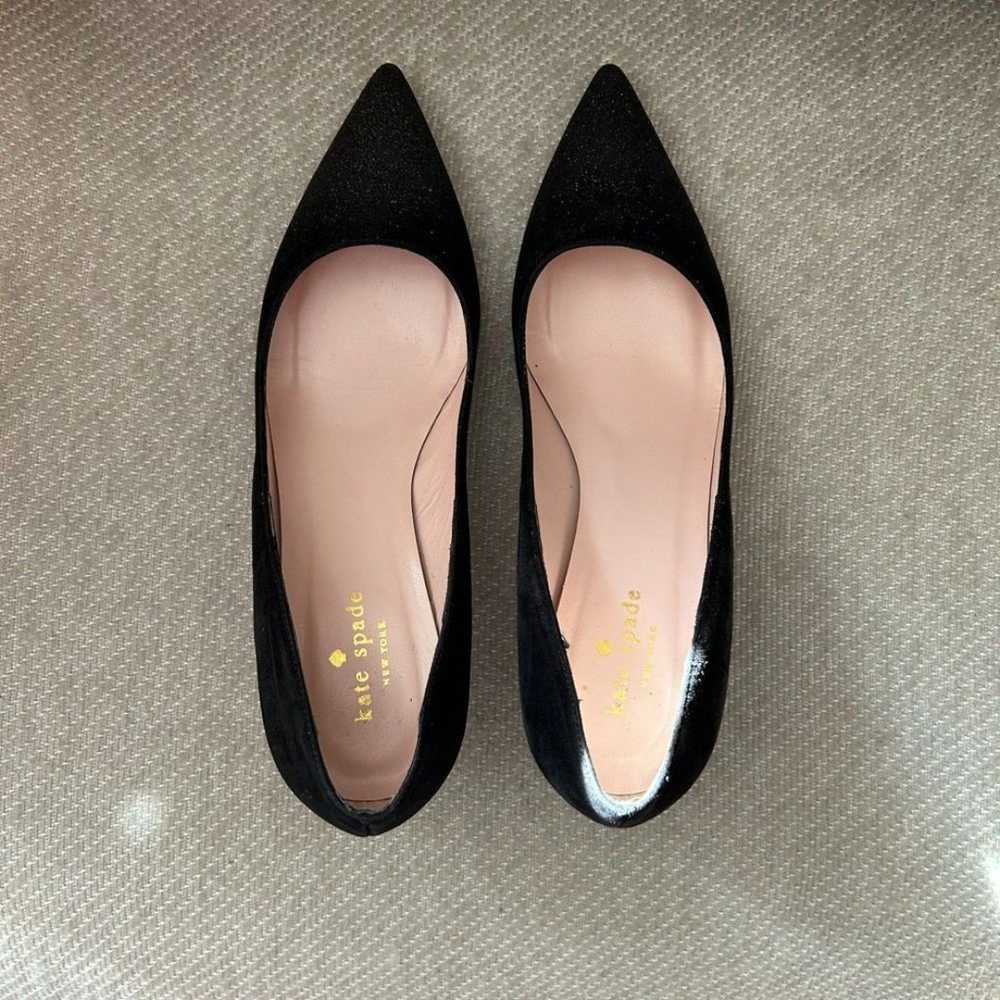 Kate Spade Melanie Glitter Kitten Pumps - image 6