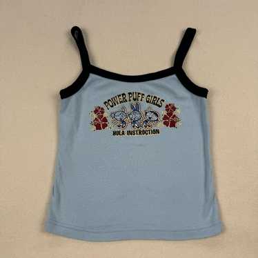 Vintage Power Puff Girls Shirt Sz XS Blue Tank To… - image 1