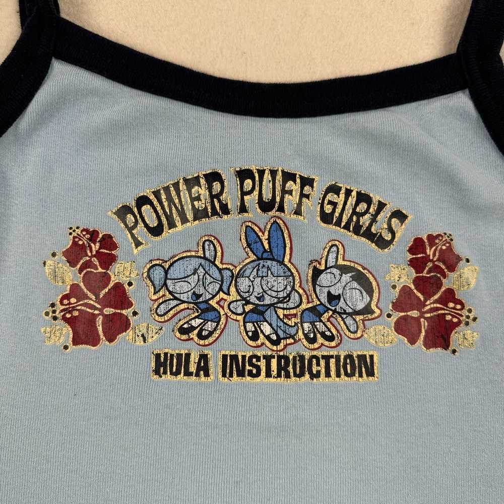 Vintage Power Puff Girls Shirt Sz XS Blue Tank To… - image 2