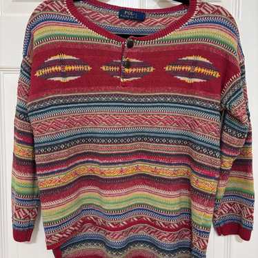 Polo Ralph Lauren aztec/southwestern knitted top