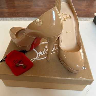 Christian Louboutin Nude Platform Heels - image 1