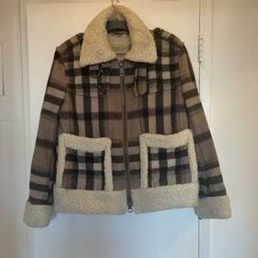 ジャケット・アウター Burberry wool jacket with fur Burberry Prorsum FW10 Cropped Shearling Leather Aviator
