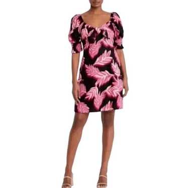 Who What Wear Dress Serengeti Palm NEW Tropical Pi