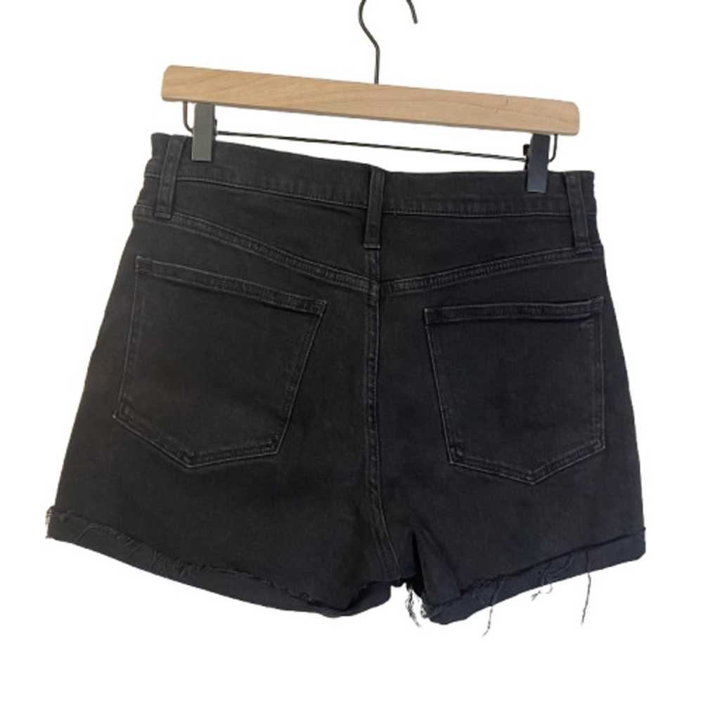 Madewell High-Rise Denim Shorts Black Raw Hem Hig… - image 12