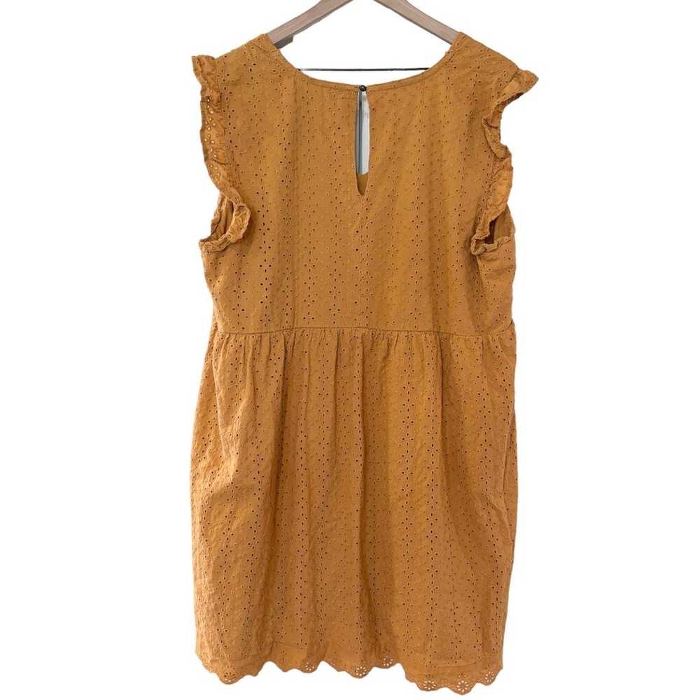 Women's Knox Rose mustard yellow ruffle sleeve ey… - image 6