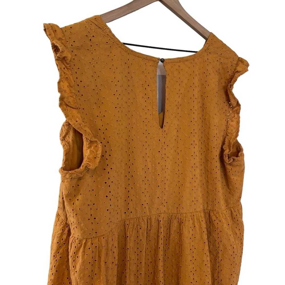 Women's Knox Rose mustard yellow ruffle sleeve ey… - image 7