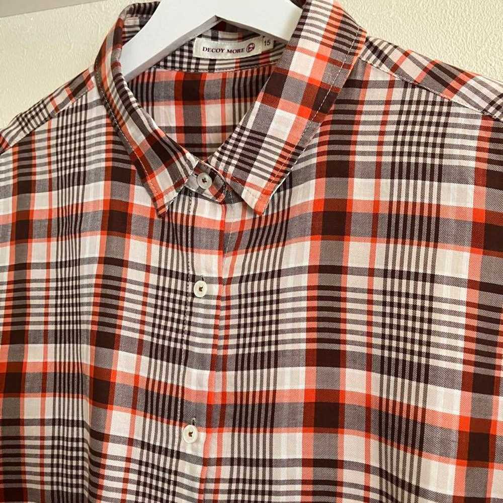 DECOY Decoy More Check Shirt Size 15 - image 2