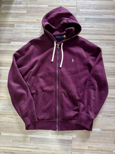 Polo Ralph Lauren Ralph Lauren Burgundy Zip Up Hoo