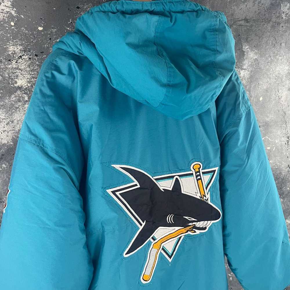 NHL × Starter × Vintage Vintage San Jose Sharks j… - image 4