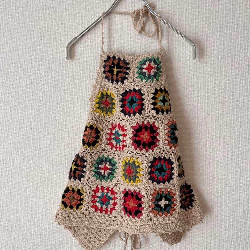 【Excellent condition】kastane Crochet Halter Vest … - image 2