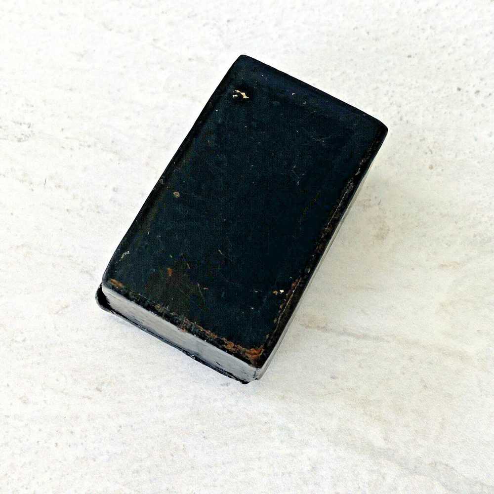 Vintage Black Lacquer Abalone Shell Pill Box Like… - image 5