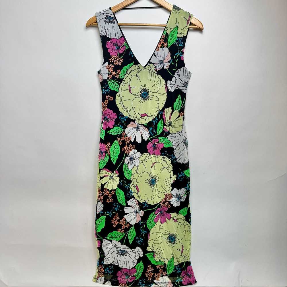 AFRM Size M Ariana Sleeveless Floral Dress Vneck … - image 1