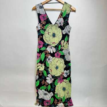 AFRM Size M Ariana Sleeveless Floral Dress Vneck … - image 1