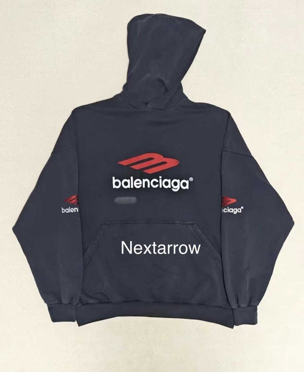 Balenciaga Balenciaga 23fw black hooded sweatshirt - image 1