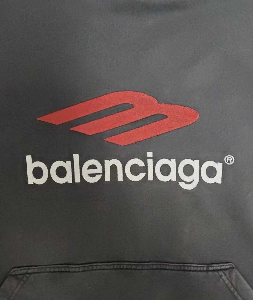 Balenciaga Balenciaga 23fw black hooded sweatshirt - image 4