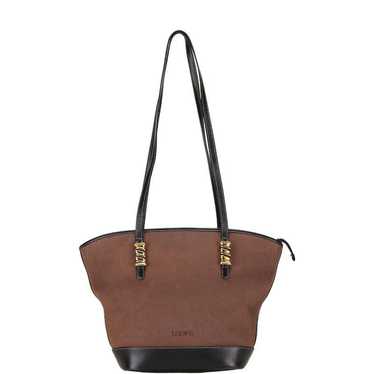 Loewe Loewe Loewe Velazquez Leather Tote Bag Brow… - image 1