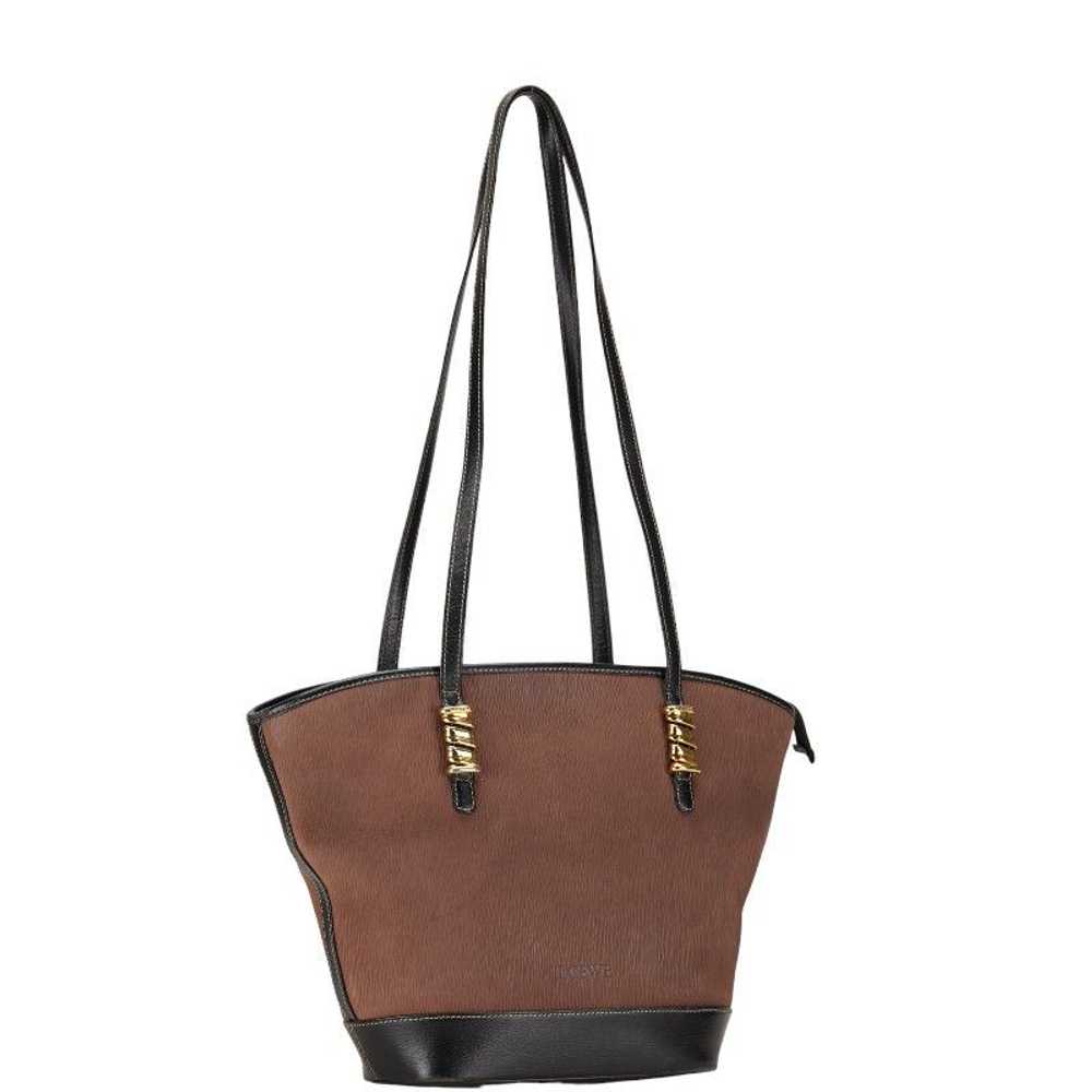 Loewe Loewe Loewe Velazquez Leather Tote Bag Brow… - image 2