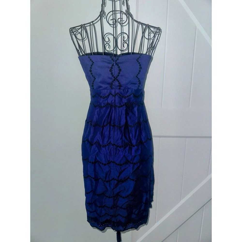 J Crew Size 12 Kelsey Strapless Dress In Leavers … - image 4