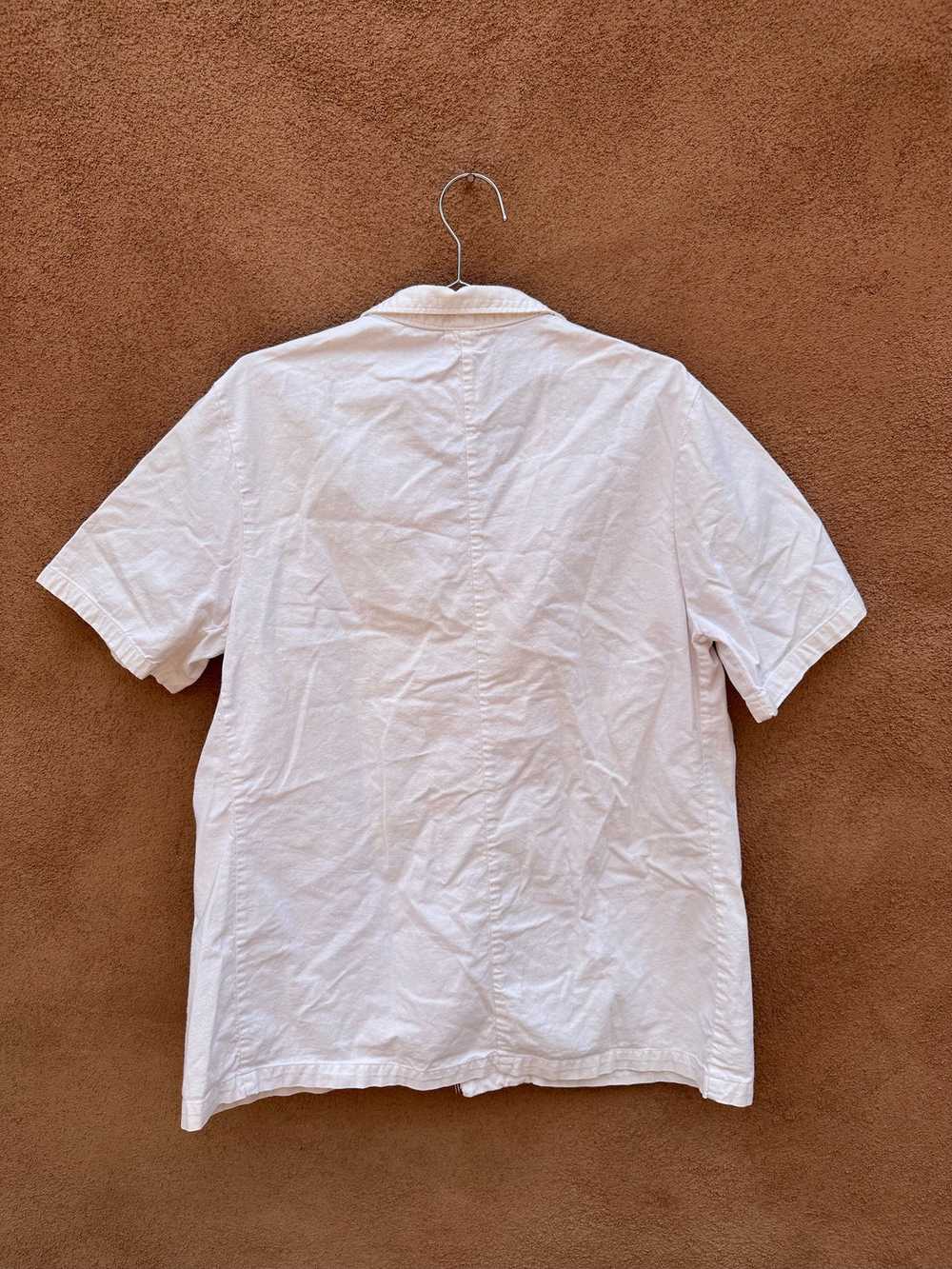 White Cotton Naval Issue Mess Hall Shirt - image 3