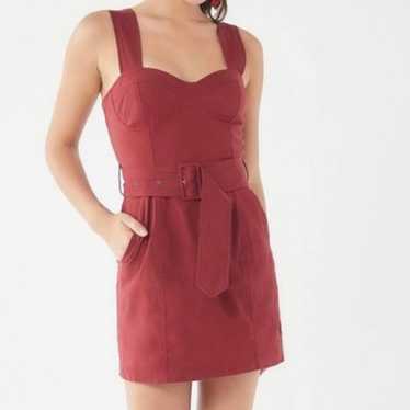 URBAN OUTFITTERS UO ANGELIQUE BELTED STRETCH LINEN