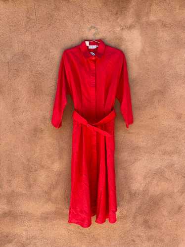 Red Linen/Cotton Kenar Dress - 10