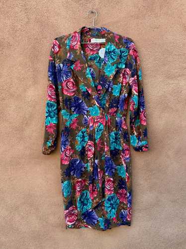 Liz Claiborne Size 14 Silk Floral Dress