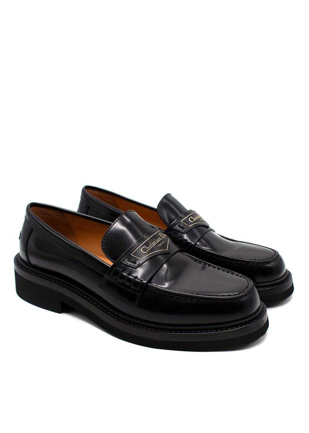 Managed by hewi Dior Black 'Boy' Leather Loafers - image 1