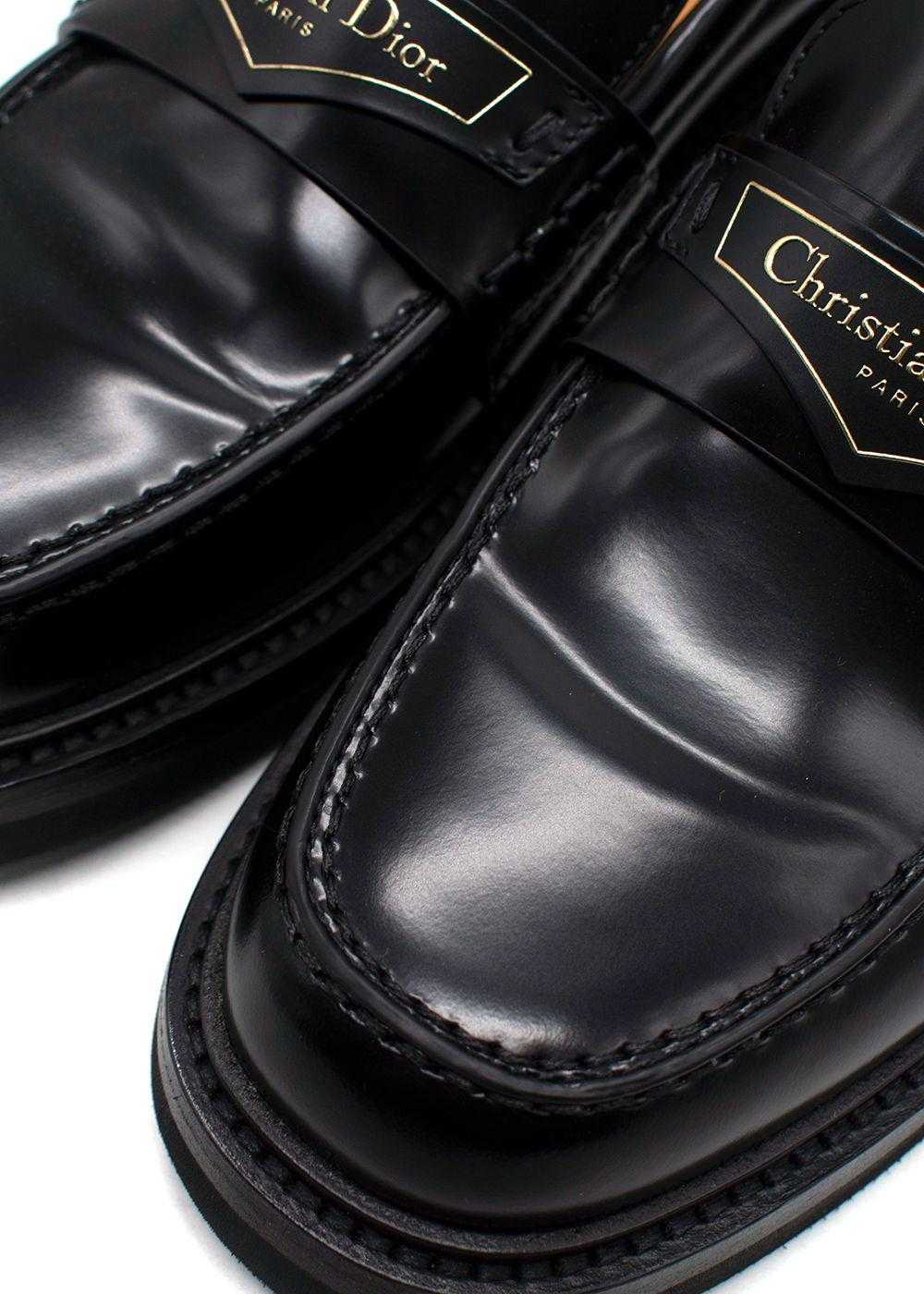 Managed by hewi Dior Black 'Boy' Leather Loafers - image 9