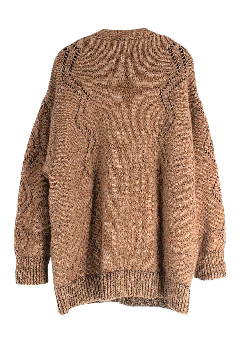 Managed by hewi Chanel Caramel Chunky Wool Knit C… - image 2