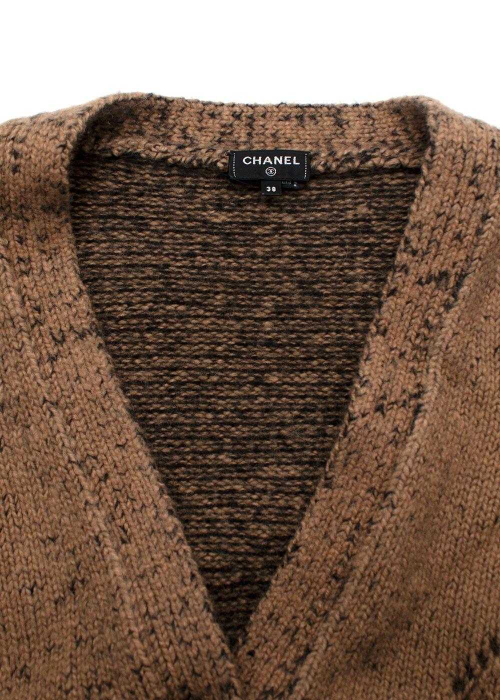 Managed by hewi Chanel Caramel Chunky Wool Knit C… - image 3