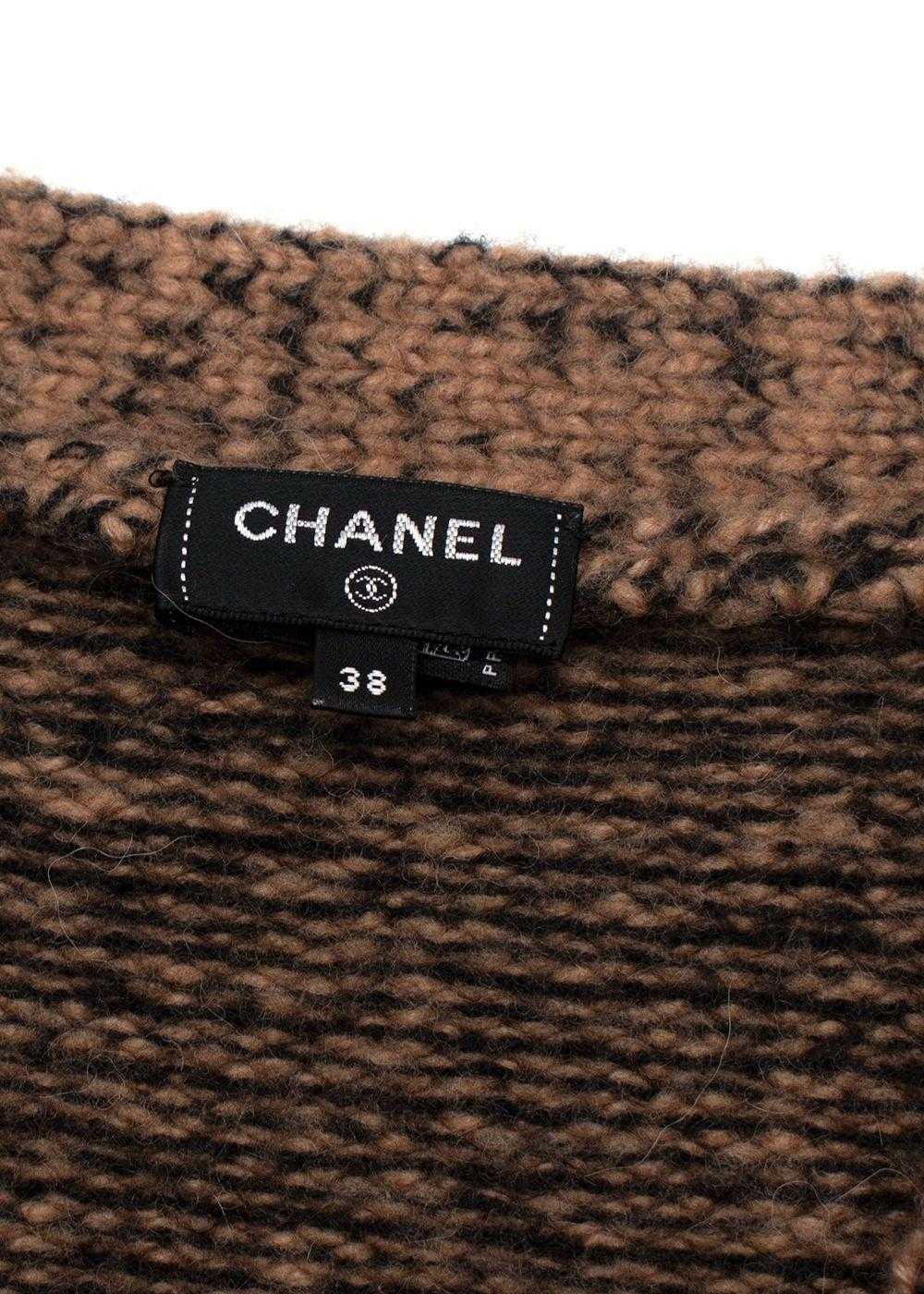 Managed by hewi Chanel Caramel Chunky Wool Knit C… - image 5