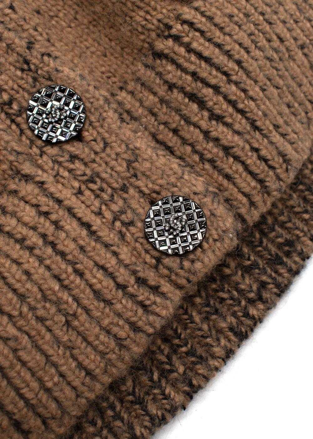 Managed by hewi Chanel Caramel Chunky Wool Knit C… - image 9