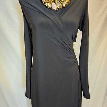 norma kamali black dress size M