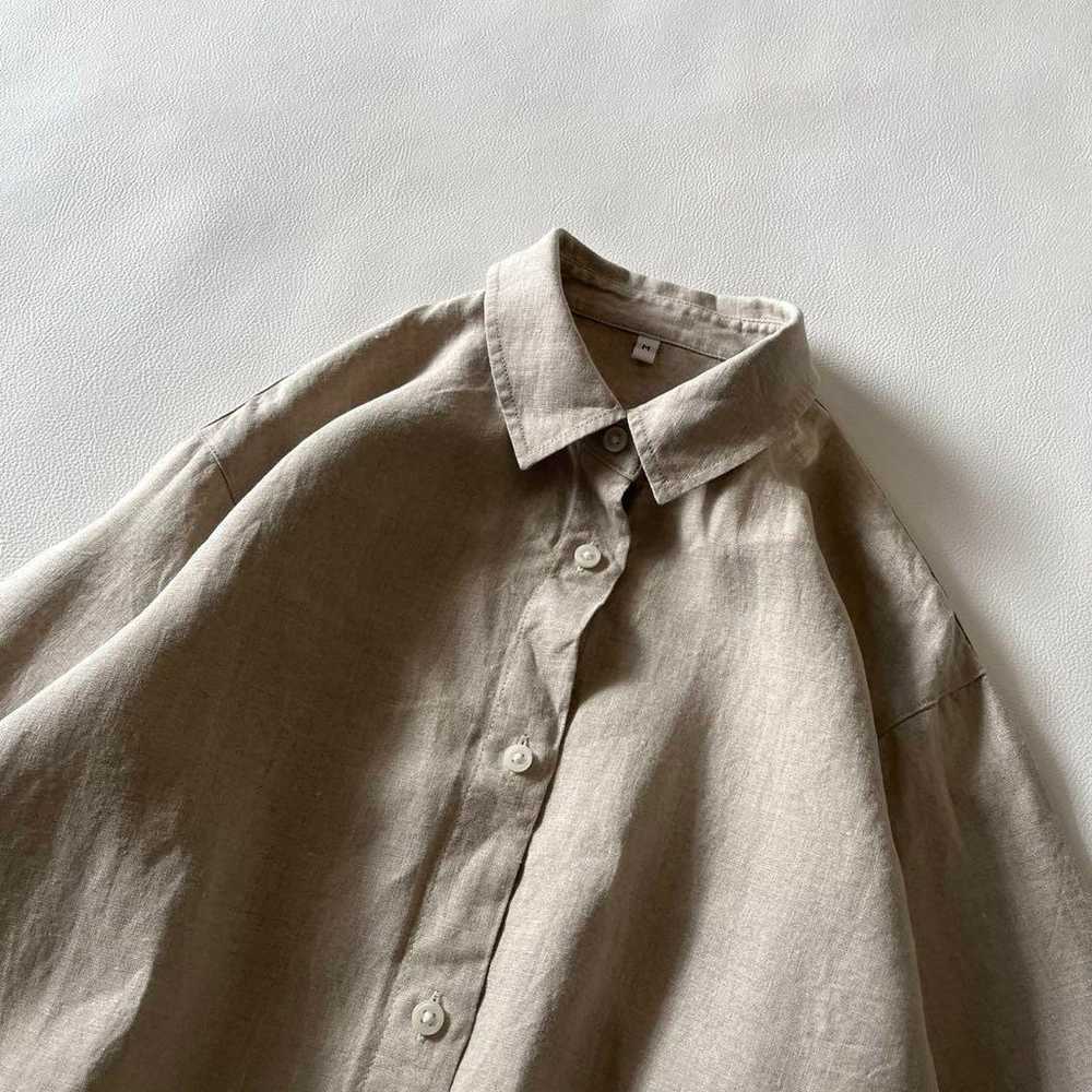 MUJI Linen 100 Shirt Dress - image 3