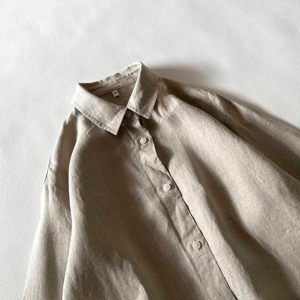 MUJI Linen 100 Shirt Dress - image 6